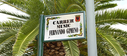 Póster con Placa de Calle